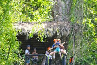 Zipline Dominican Tree House Village Zipline Dominican Tree House Village